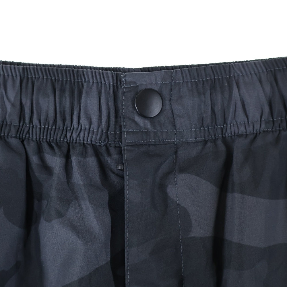 F.C.R.B./F.C.Real Bristol/FCRB(エフシーアールビー/エフシーレアルブリストル) ×NIKE ナイキ カモ柄 フロントロゴワッペン ナイロンパンツ ブラック/グレー 335129