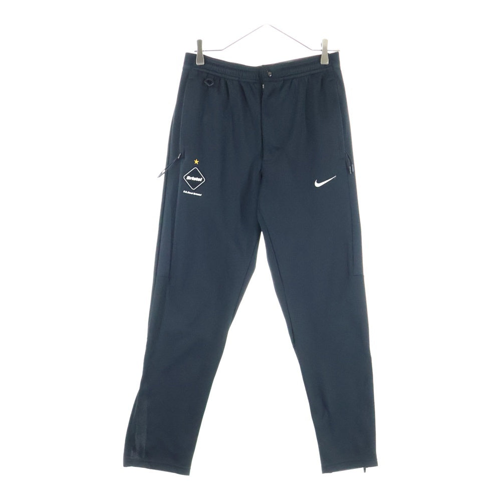 F.C.R.B./F.C.Real Bristol/FCRB(エフシーアールビー/エフシーレアルブリストル) 16SS ×NIKE KNIT WARM UP PANTS ナイキ フロントロゴワッペン ニットウォームアップパンツ ブラック 823119-010