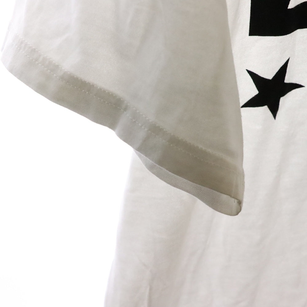 F.C.R.B./F.C.Real Bristol/FCRB(エフシーアールビー/エフシーレアルブリストル) 17SS STAR BOX LOGO CREW NECK TEE スター総柄プリントTシャツ 半袖クルーネックカットソー ホワイト FCRB-170058