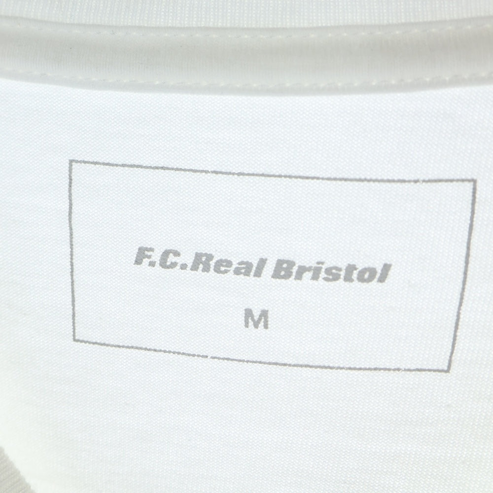 F.C.R.B.(エフシーアールビー) BOX LOGO TEE ボックスロゴプリントTシャツ 半袖クルーネックカットソー ホワイト FCRB-160031