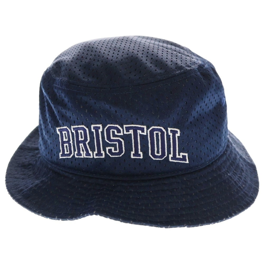 F.C.R.B./F.C.Real Bristol/FCRB(エフシーアールビー/エフシーレアルブリストル) 15SS MESH HAT ロゴ刺繍 メッシュバケットハット 帽子 ネイビー FCRB-150033