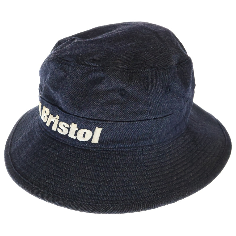 F.C.R.B./F.C.Real Bristol/FCRB(エフシーアールビー/エフシーレアルブリストル) ロゴ刺繍 デニムバケットハット 帽子 インディゴ FCRB-160037