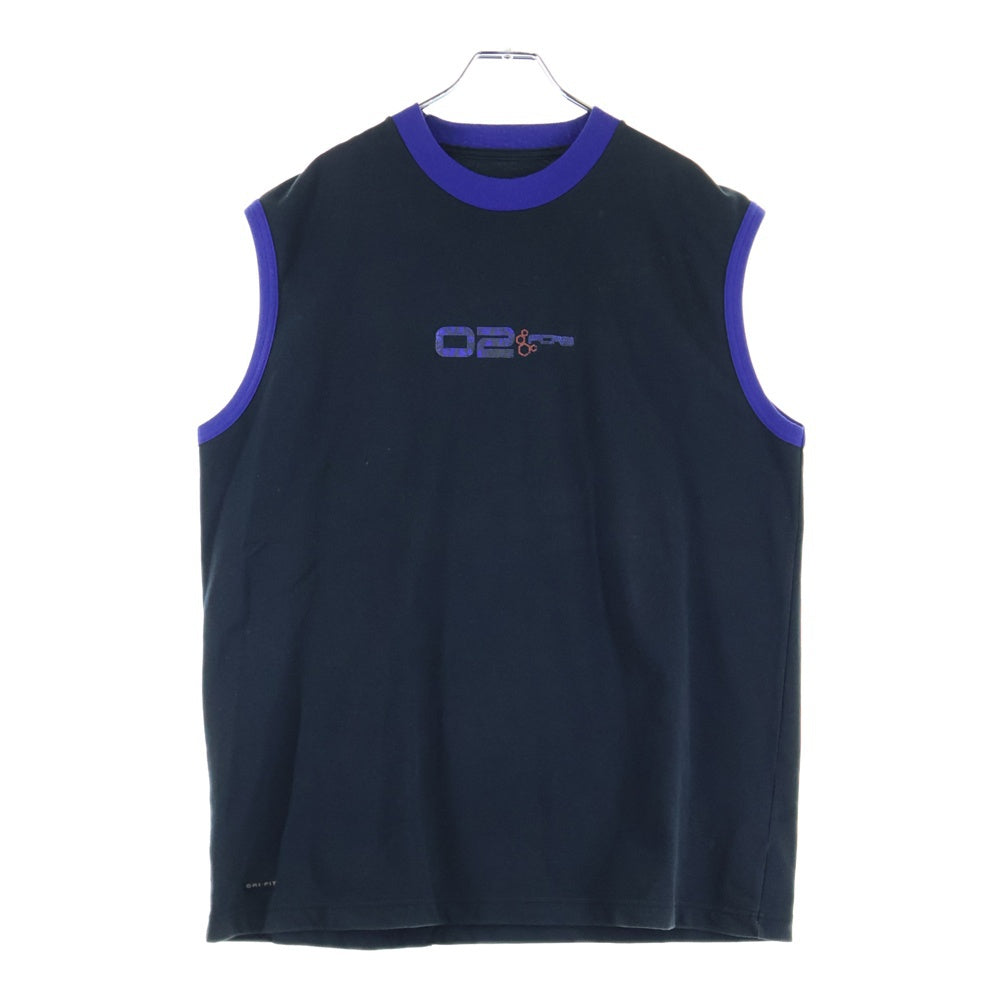 F.C.R.B./F.C.Real Bristol/FCRB(エフシーアールビー/エフシーレアルブリストル) ×NIKE 02SS ナイキ ノースリーブカットソー タンクトップ ブラック/ブルー 186938