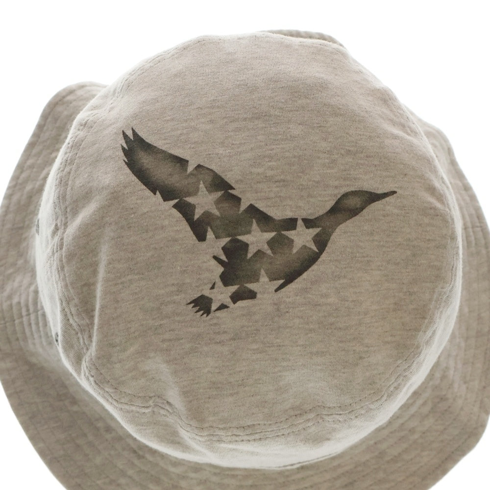 F.C.R.B./F.C.Real Bristol/FCRB(エフシーアールビー/エフシーレアルブリストル) ×NIKE ナイキ ロゴプリント コットンバケットハット 帽子 グレー 596109