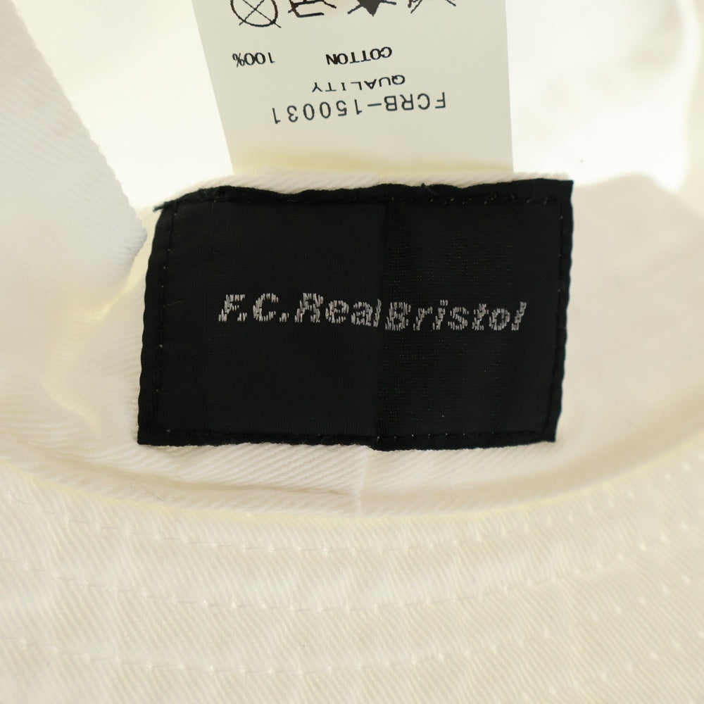 F.C.R.B./F.C.Real Bristol/FCRB(エフシーアールビー/エフシーレアルブリストル) ロゴ刺繍 コットンバケットハット 帽子 ホワイト FCRB-150031