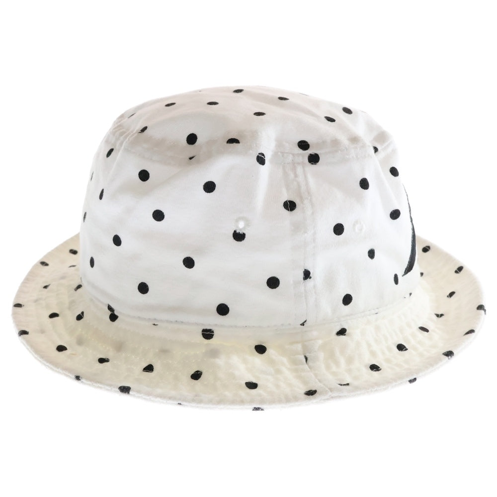 F.C.R.B./F.C.Real Bristol/FCRB(エフシーアールビー/エフシーレアルブリストル) 15AW DOT HAT ロゴ刺繍 ドット柄 コットンバケットハット 帽子 ホワイト FCRB-156027
