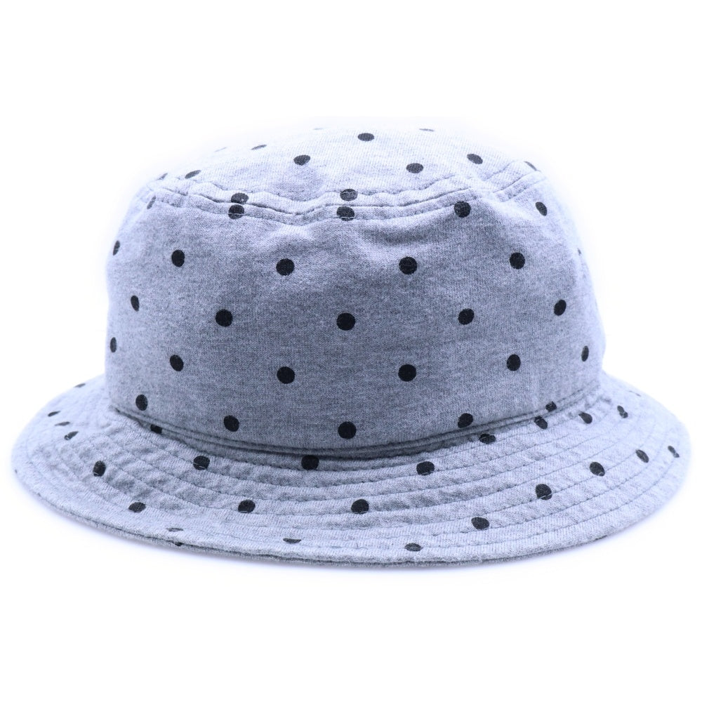 F.C.R.B./F.C.Real Bristol/FCRB(エフシーアールビー/エフシーレアルブリストル) 15AW DOT HAT ロゴ刺繍 ドット柄 コットンバケットハット 帽子 グレー FCRB-156027