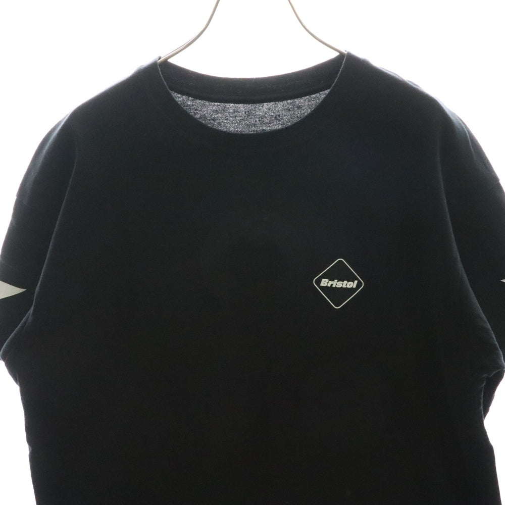 F.C.R.B./F.C.Real Bristol/FCRB(エフシーアールビー/エフシーレアルブリストル) 14AW NUMBERING TEE バックナンバリングプリントTシャツ 半袖クルーネックカットソー ブラック FCRB-145002