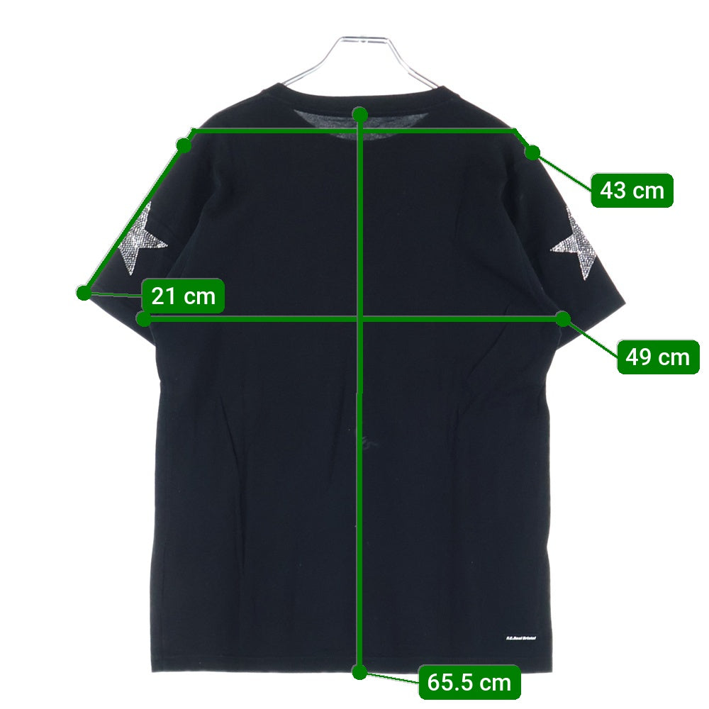 F.C.R.B./F.C.Real Bristol/FCRB(エフシーアールビー/エフシーレアルブリストル) ロゴラメ加工Tシャツ 半袖クルーネックカットソー ブラック FCRB-145011