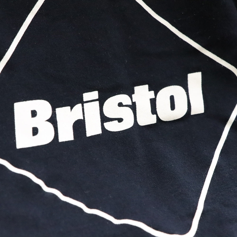 F.C.R.B./F.C.Real Bristol/FCRB(エフシーアールビー/エフシーレアルブリストル) 16SS EMBLEM TEE フロントエンブレムプリントTシャツ 半袖クルーネックカットソー ブラック FCRB-160025