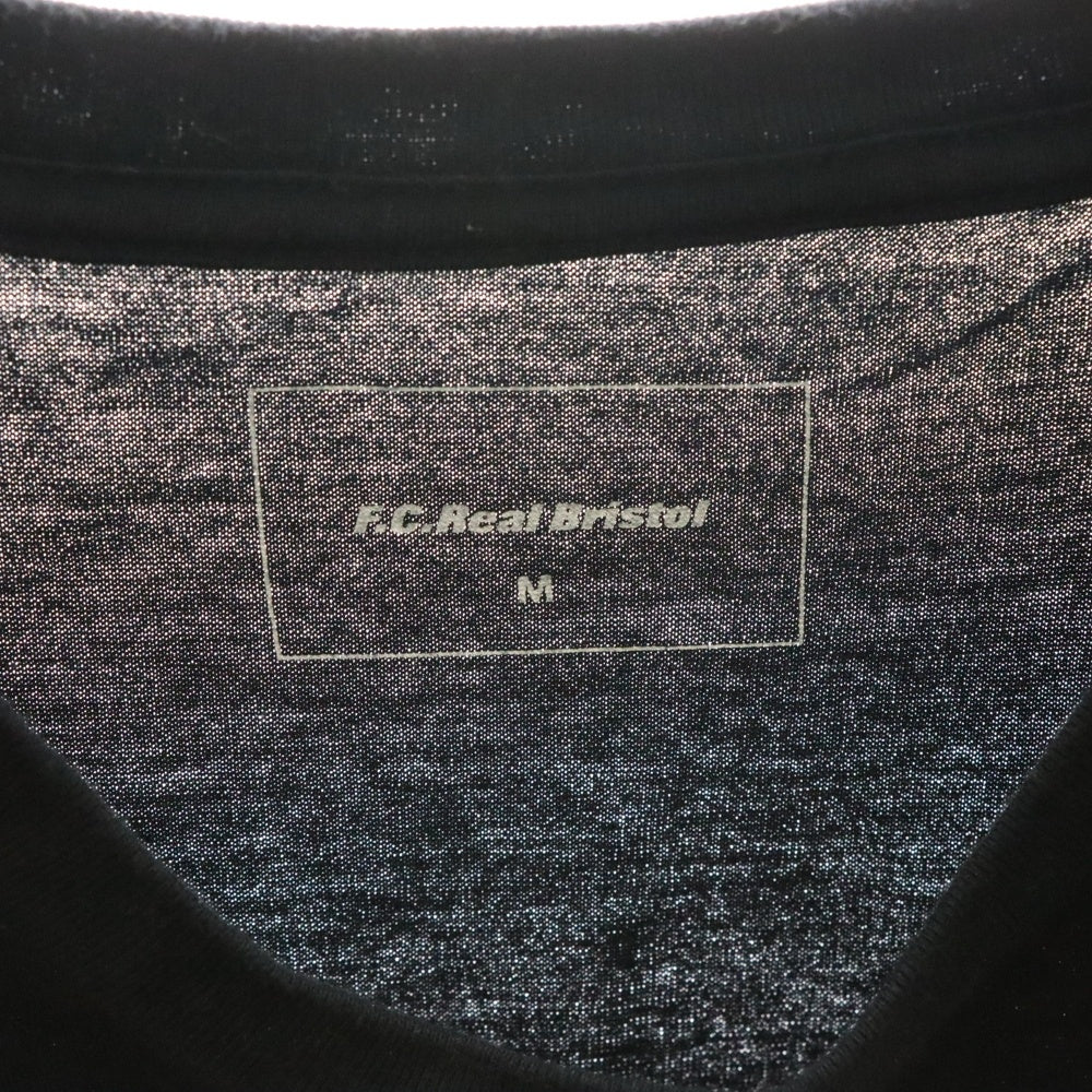 F.C.R.B./F.C.Real Bristol/FCRB(エフシーアールビー/エフシーレアルブリストル) 16SS EMBLEM TEE フロントエンブレムプリントTシャツ 半袖クルーネックカットソー ブラック FCRB-160025