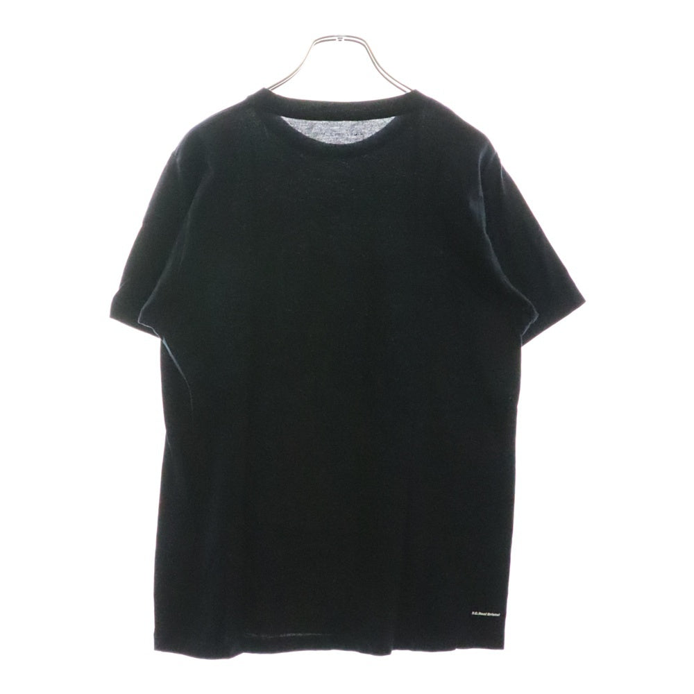 F.C.R.B./F.C.Real Bristol/FCRB(エフシーアールビー/エフシーレアルブリストル) フラントラメロゴTシャツ 半袖クルーネックカットソー ブラック FCRB-140011