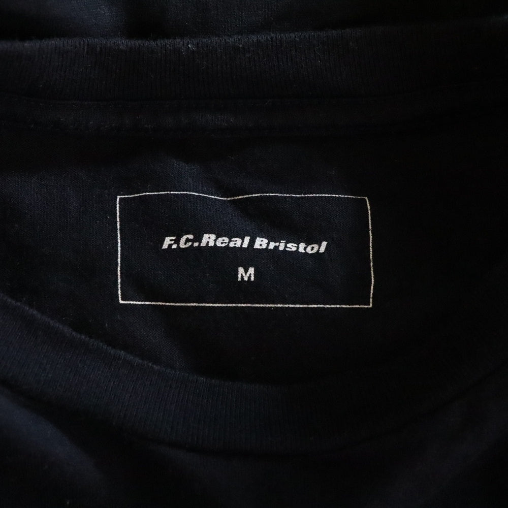 F.C.R.B./F.C.Real Bristol/FCRB(エフシーアールビー/エフシーレアルブリストル) フラントラメロゴTシャツ 半袖クルーネックカットソー ブラック FCRB-140011