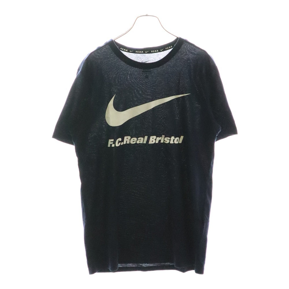 F.C.R.B./F.C.Real Bristol/FCRB(エフシーアールビー/エフシーレアルブリストル) 16SS ×NIKE DRI-FIT AUTENTIC SWOOTH TEE ナイキ ドライフィット フロントロゴプリント半袖Tシャツ 823130-450