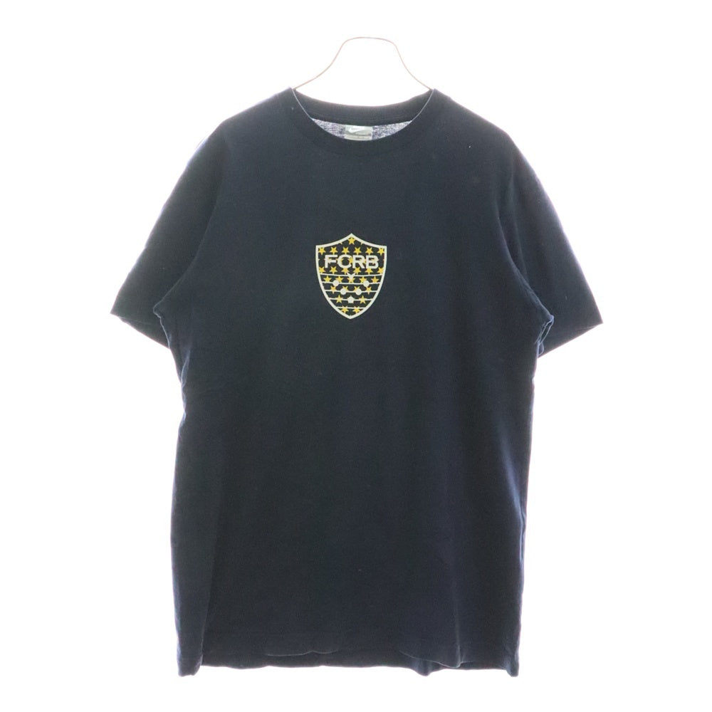 F.C.R.B./F.C.Real Bristol/FCRB(エフシーアールビー/エフシーレアルブリストル) ×NIKE ナイキ フロントエンブレムロゴプリントTシャツ 半袖クルーネックカットソー ネイビー 427715