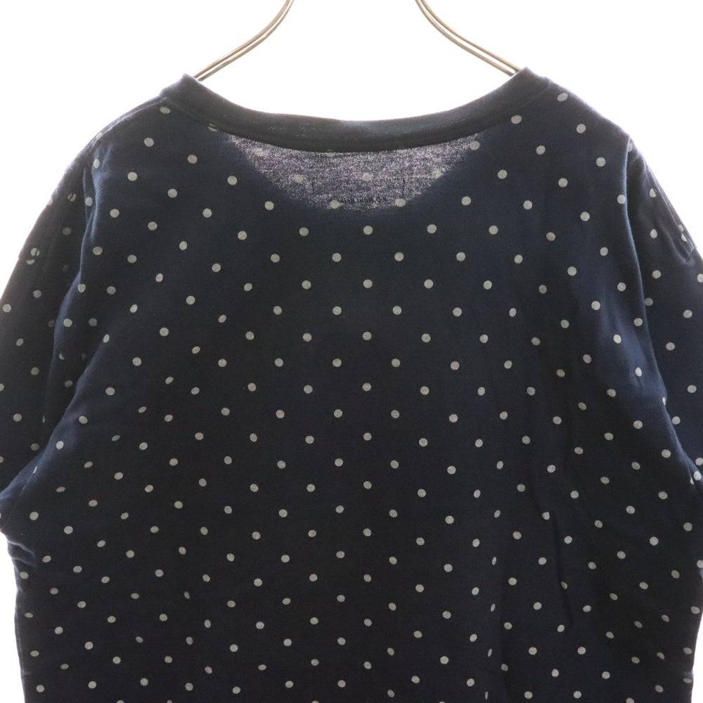 F.C.R.B./F.C.Real Bristol/FCRB(エフシーアールビー/エフシーレアルブリストル) 15AW DOT TEE ナイキ ドット柄 ロゴワッペン刺繍Tシャツ 半袖クルーネックカットソー ネイビー FCRB-156026