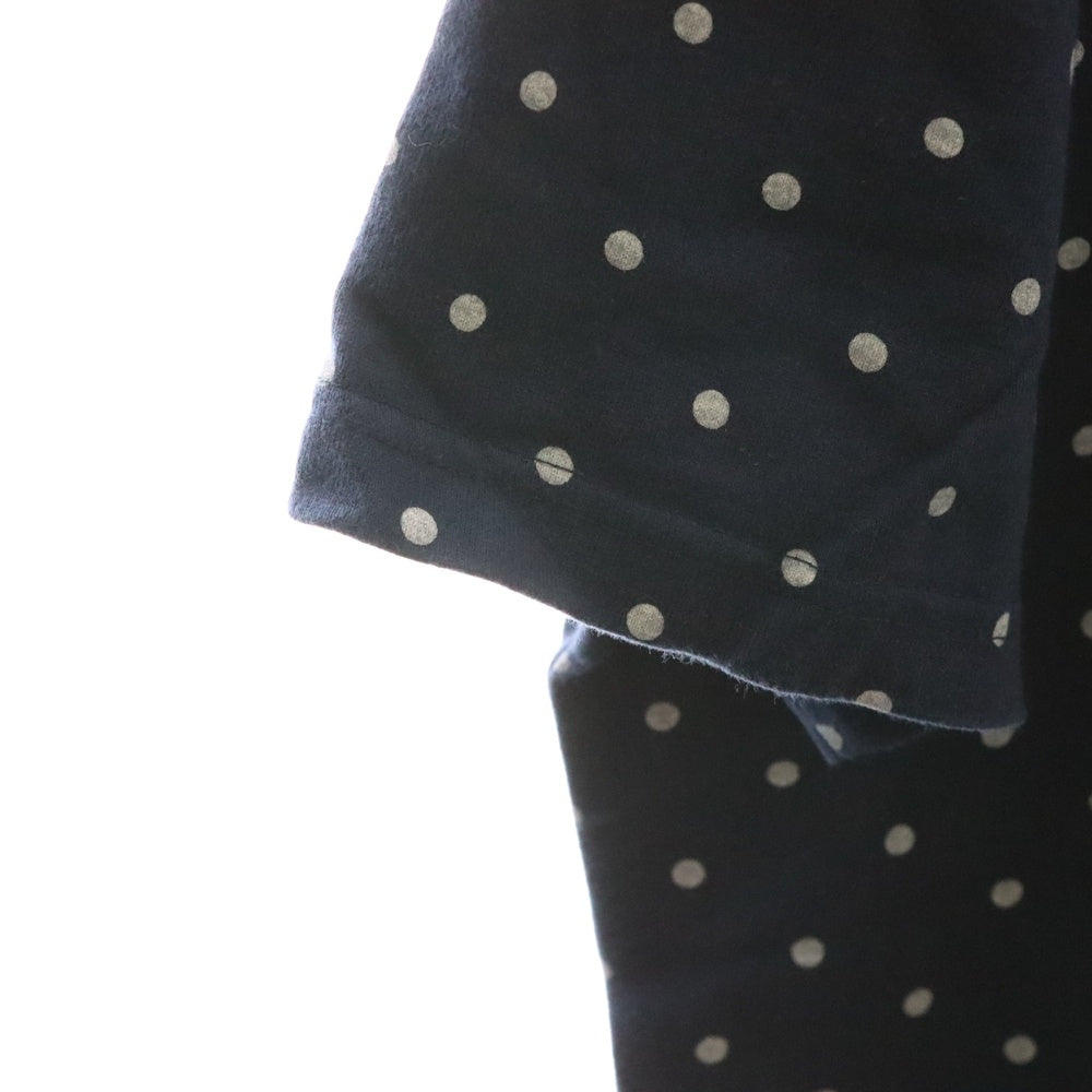 F.C.R.B./F.C.Real Bristol/FCRB(エフシーアールビー/エフシーレアルブリストル) 15AW DOT TEE ナイキ ドット柄 ロゴワッペン刺繍Tシャツ 半袖クルーネックカットソー ネイビー FCRB-156026