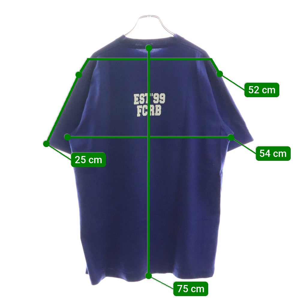 F.C.R.B./F.C.Real Bristol/FCRB(エフシーアールビー/エフシーレアルブリストル) ×NIKE ナイキ 胸スターロゴTシャツ 半袖クルーネックカットソー ブルー