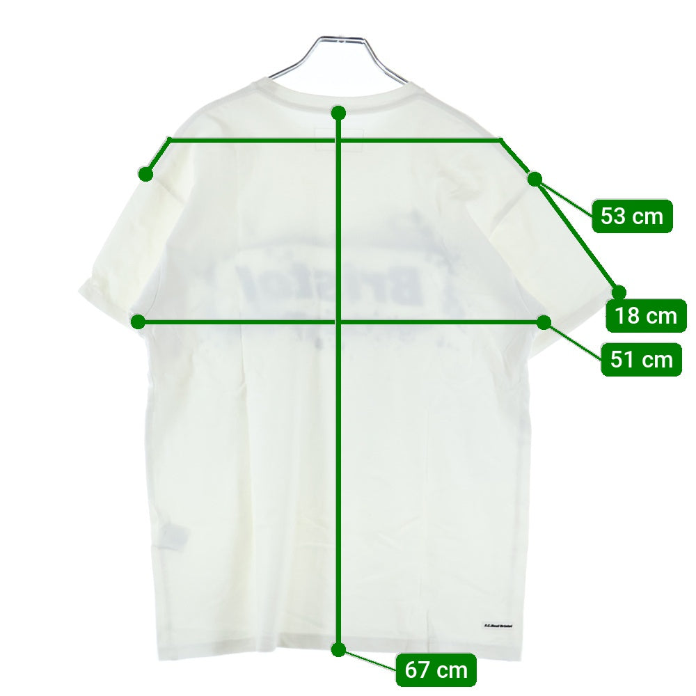 F.C.R.B./F.C.Real Bristol/FCRB(エフシーアールビー/エフシーレアルブリストル) STENCIL EMBLEM TEE ステンシルエンブレム ボックスロゴプリント半袖Tシャツ FCRB-167033