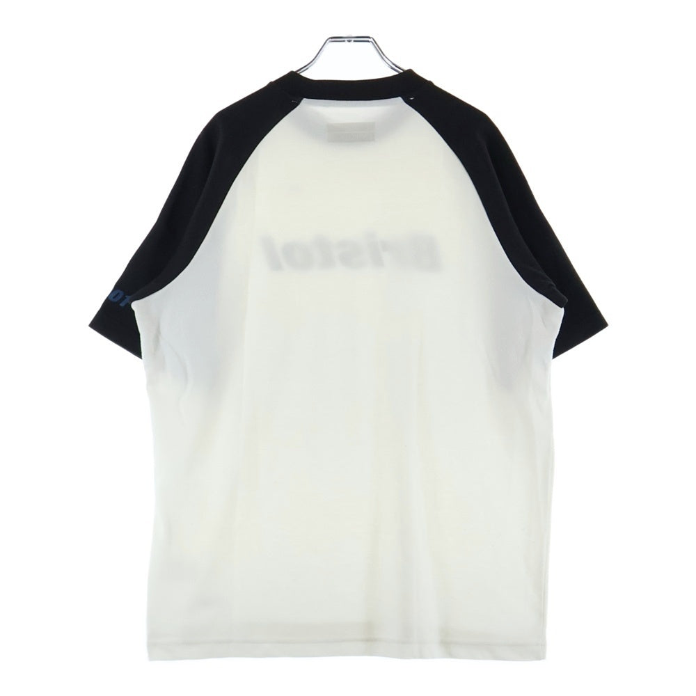 F.C.R.B./F.C.Real Bristol/FCRB(エフシーアールビー/エフシーレアルブリストル) ×NIKE ナイキ フロントロゴプリントゲームシャツ 半袖クルーネックカットソー ホワイト/ブラック
