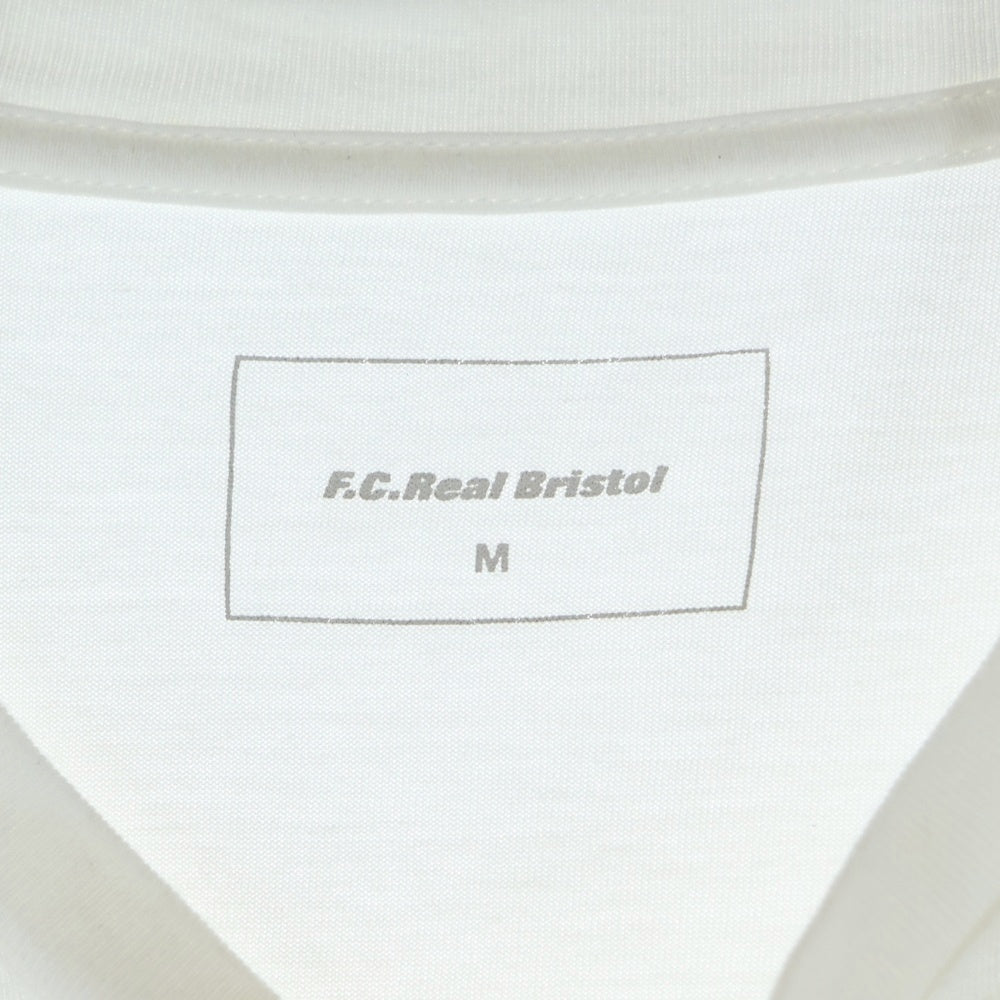 F.C.R.B./F.C.Real Bristol/FCRB(エフシーアールビー/エフシーレアルブリストル) 14SS CAMOUFLAGE BOX LOGO TEE カモフラ柄 ボックスロゴTシャツ 半袖クルーネックカットソー ホワイト FCRB-140012