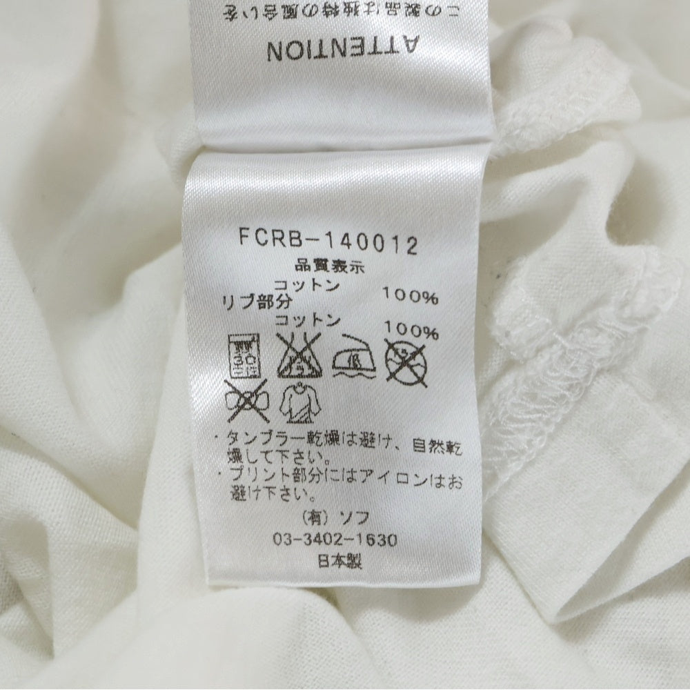 F.C.R.B./F.C.Real Bristol/FCRB(エフシーアールビー/エフシーレアルブリストル) 14SS CAMOUFLAGE BOX LOGO TEE カモフラ柄 ボックスロゴTシャツ 半袖クルーネックカットソー ホワイト FCRB-140012