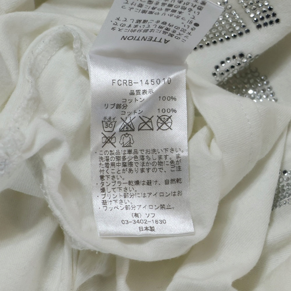 F.C.R.B./F.C.Real Bristol/FCRB(エフシーアールビー/エフシーレアルブリストル) フロントラメロゴTシャツ 半袖クルーネックカットソー ホワイト FCRB-145010