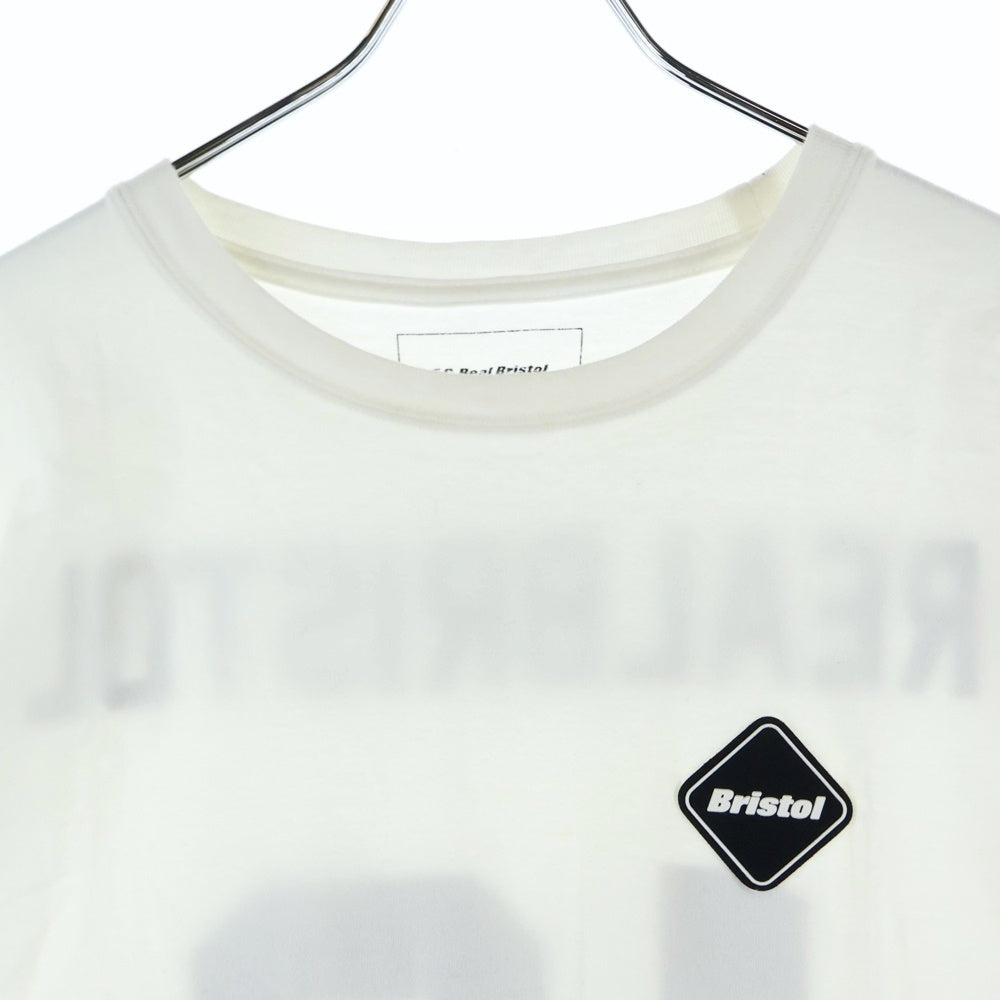F.C.R.B./F.C.Real Bristol/FCRB(エフシーアールビー/エフシーレアルブリストル) 14AW NUMBERING TEE バックナンバリングプリントTシャツ 半袖クルーネックカットソー ホワイト FCRB-145002