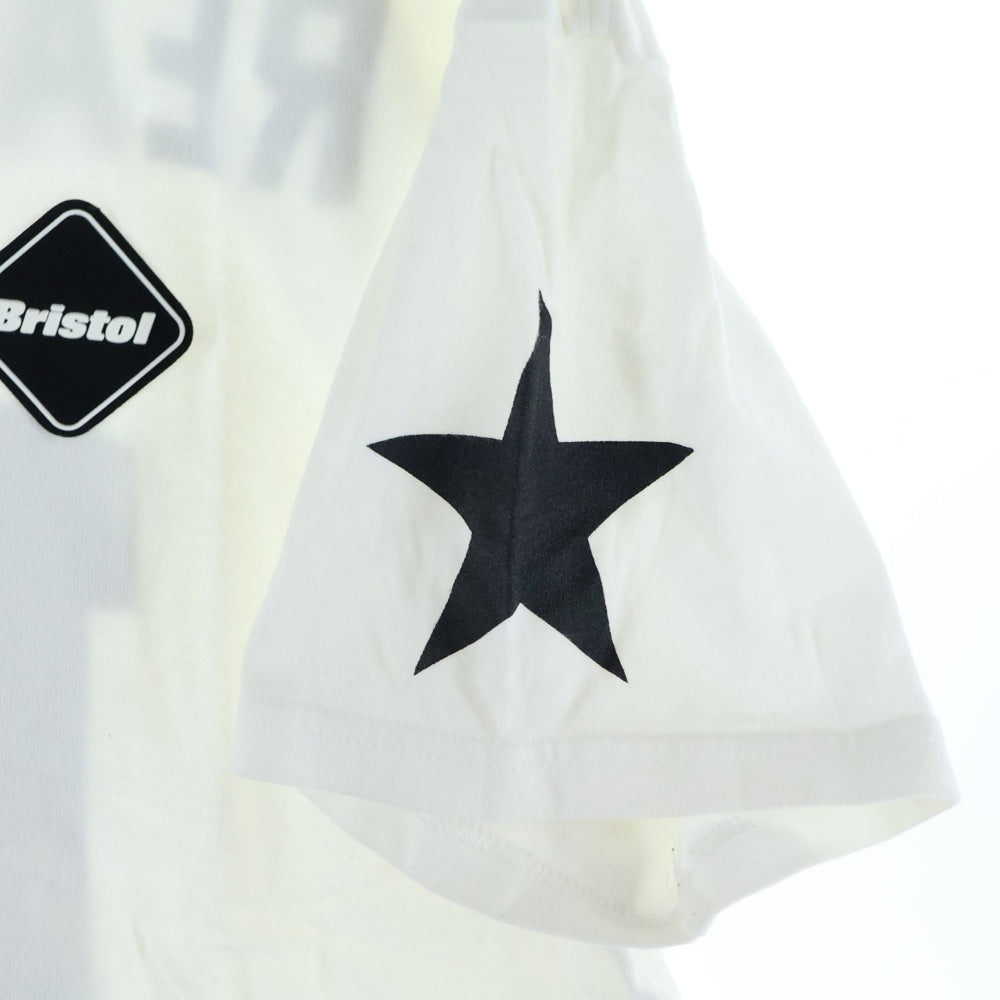 F.C.R.B./F.C.Real Bristol/FCRB(エフシーアールビー/エフシーレアルブリストル) 14AW NUMBERING TEE バックナンバリングプリントTシャツ 半袖クルーネックカットソー ホワイト FCRB-145002