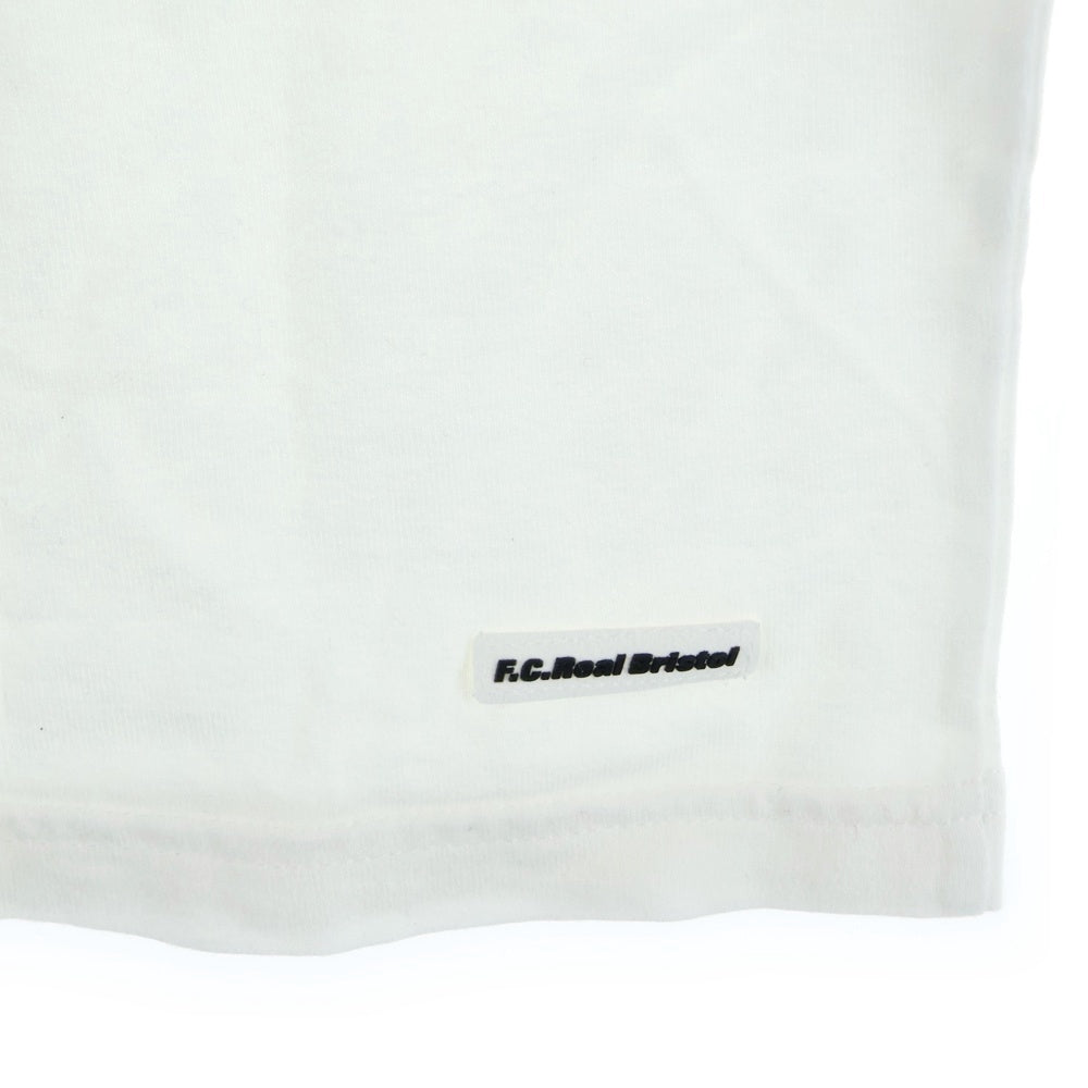 F.C.R.B./F.C.Real Bristol/FCRB(エフシーアールビー/エフシーレアルブリストル) 14AW NUMBERING TEE バックナンバリングプリントTシャツ 半袖クルーネックカットソー ホワイト FCRB-145002