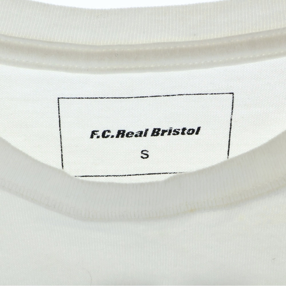 F.C.R.B./F.C.Real Bristol/FCRB(エフシーアールビー/エフシーレアルブリストル) 14AW NUMBERING TEE バックナンバリングプリントTシャツ 半袖クルーネックカットソー ホワイト FCRB-145002