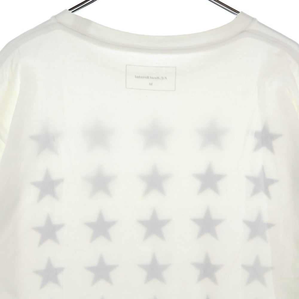 F.C.R.B./F.C.Real Bristol/FCRB(エフシーアールビー/エフシーレアルブリストル) STAR PRINT TEE スタープリントTシャツ 半袖クルーネックカットソー ホワイト FCRB-160030