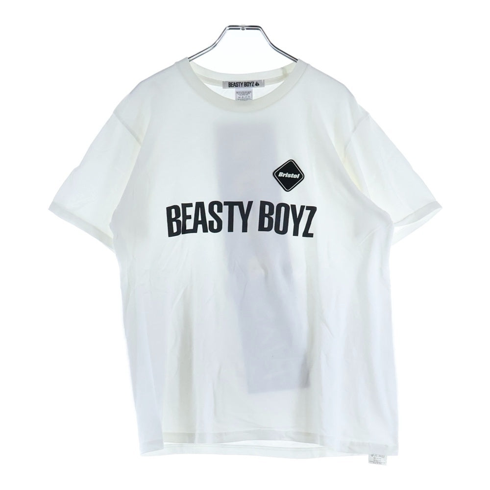 F.C.R.B./F.C.Real Bristol/FCRB(エフシーアールビー/エフシーレアルブリストル) ×BEASTY BOYZ GYM TEE ビースティーボーイズ 両面プリントTシャツ 半袖クルーネックカットソー ホワイト BB1620-TS01