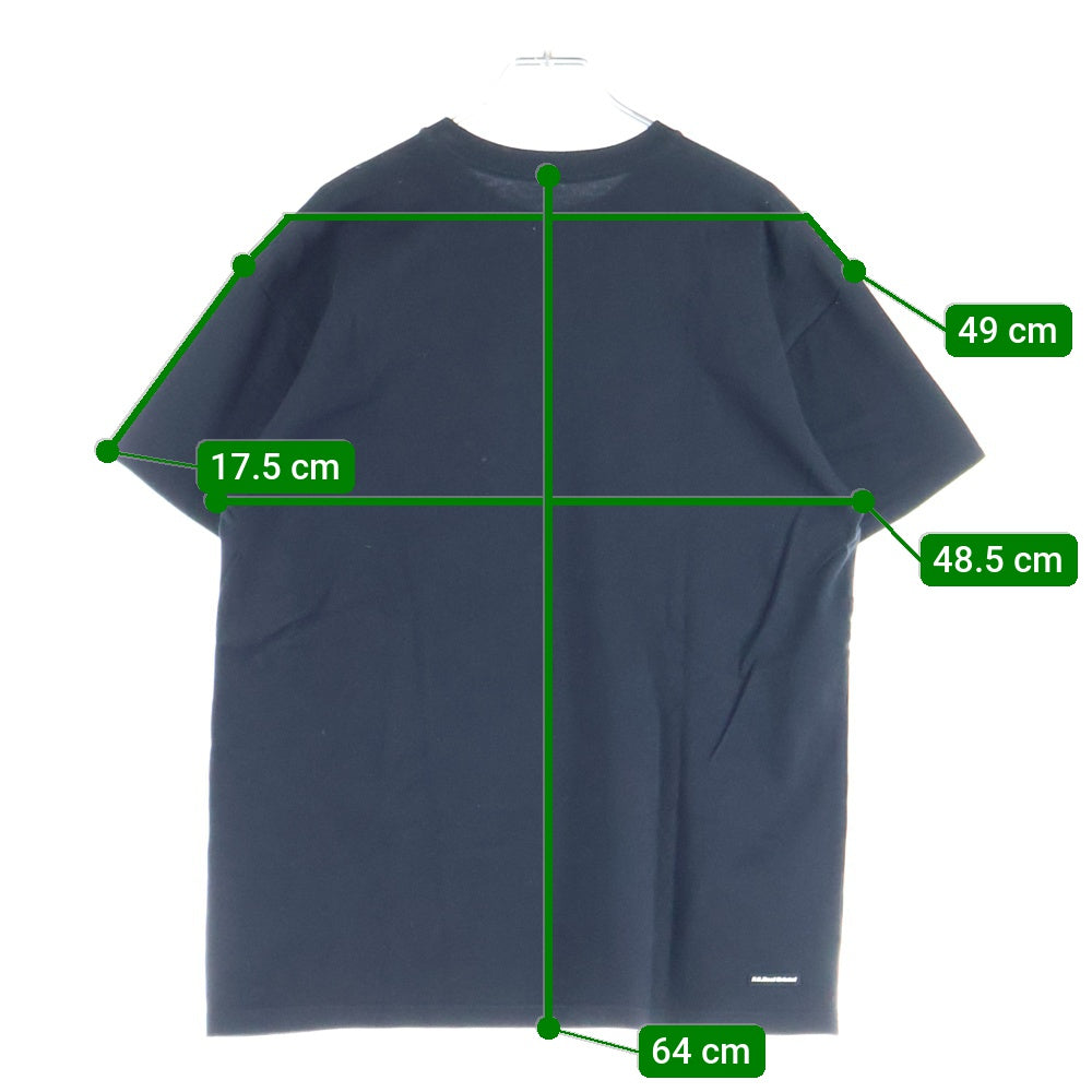 F.C.R.B./F.C.Real Bristol/FCRB(エフシーアールビー/エフシーレアルブリストル) 16SS STENCIL EMBLEM TEE ステンシル エンブレムロゴTシャツ 半袖クルーネックカットソー ブラック FCRB-167062