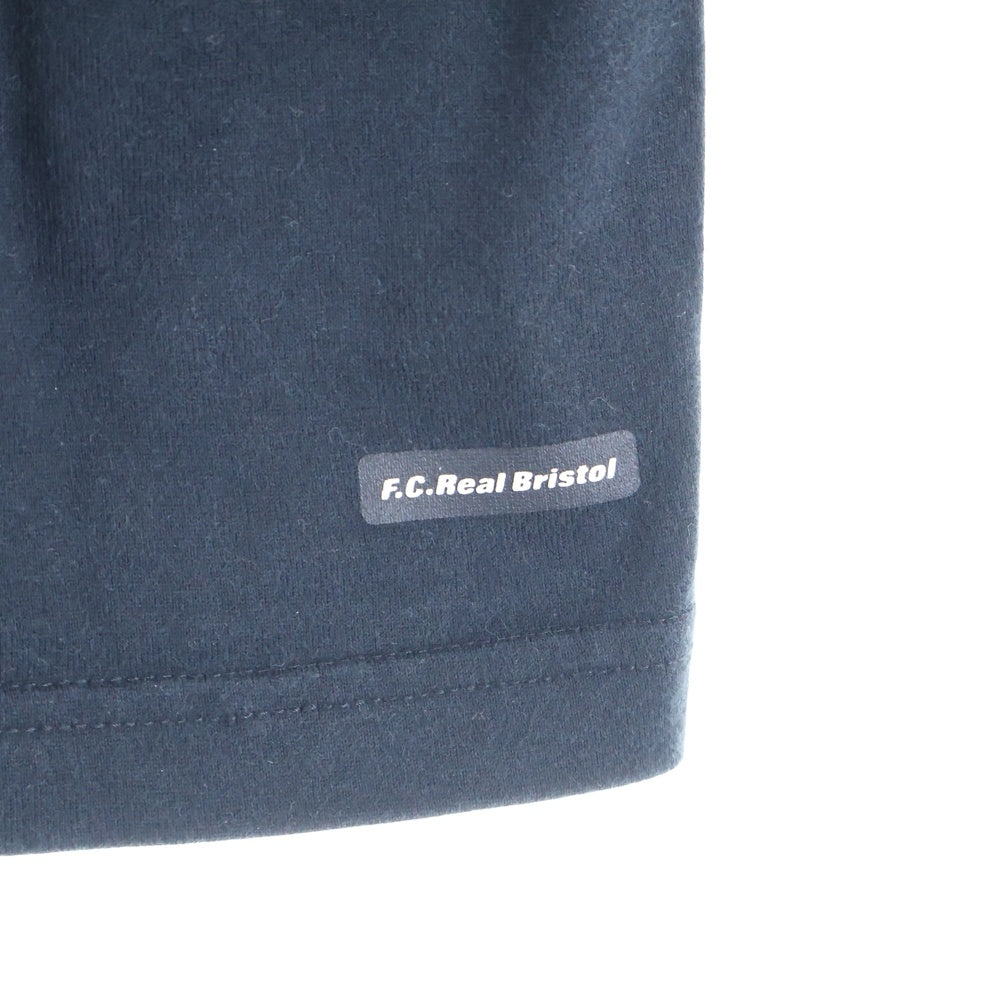 F.C.R.B./F.C.Real Bristol/FCRB(エフシーアールビー/エフシーレアルブリストル) カモ柄 フロントロゴプリントTシャツ 半袖クルーネックカットソー ブラック 640479-010