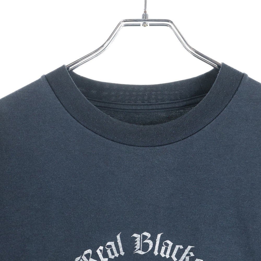 F.C.R.B./F.C.Real Bristol/FCRB(エフシーアールビー/エフシーレアルブリストル) ×NIKE 04AW REAL BLACKS ULTRAS TEE ナイキ フロントスカルプリント半袖Tシャツ