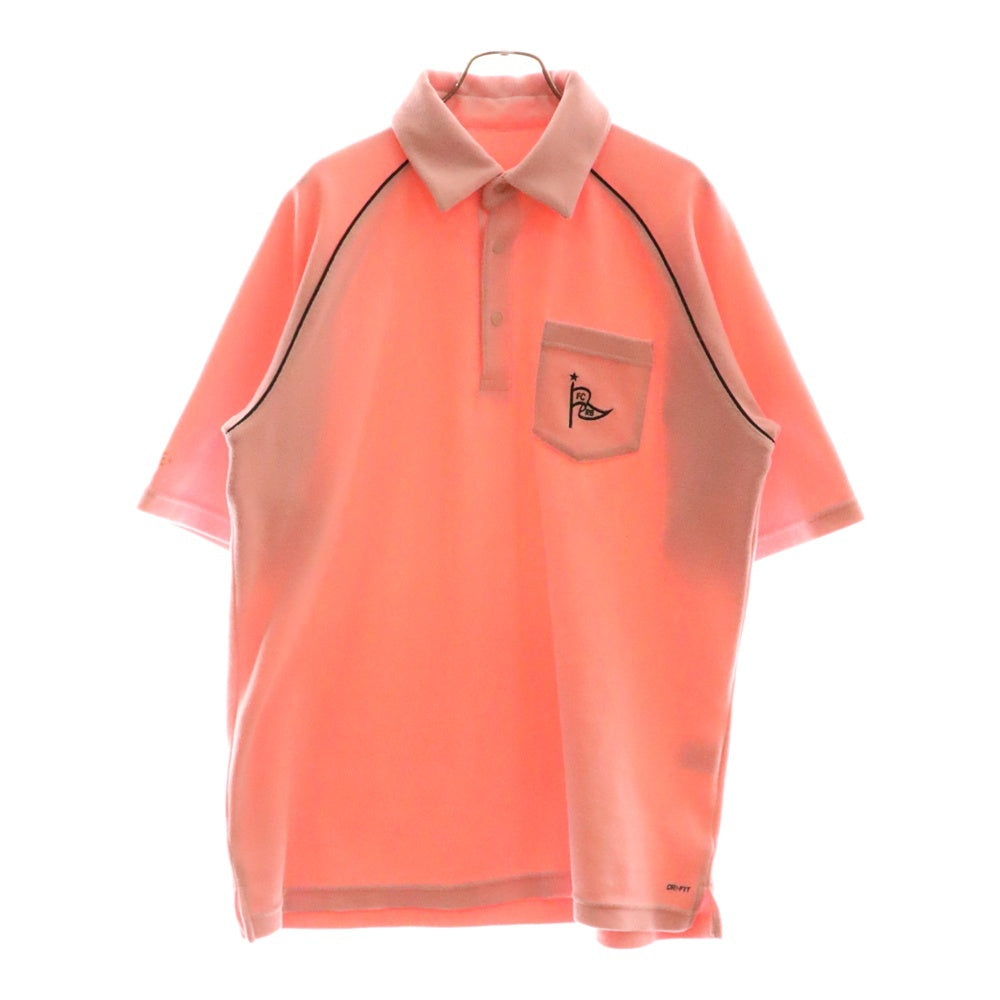 F.C.R.B./F.C.Real Bristol/FCRB(エフシーアールビー/エフシーレアルブリストル) ロゴエンブロイダリー パイル地 半袖 ポロシャツ ピンク 197168