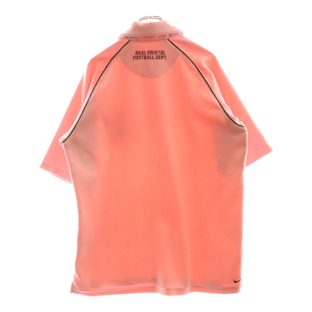 F.C.R.B./F.C.Real Bristol/FCRB(エフシーアールビー/エフシーレアルブリストル) ロゴエンブロイダリー パイル地 半袖 ポロシャツ ピンク 197168