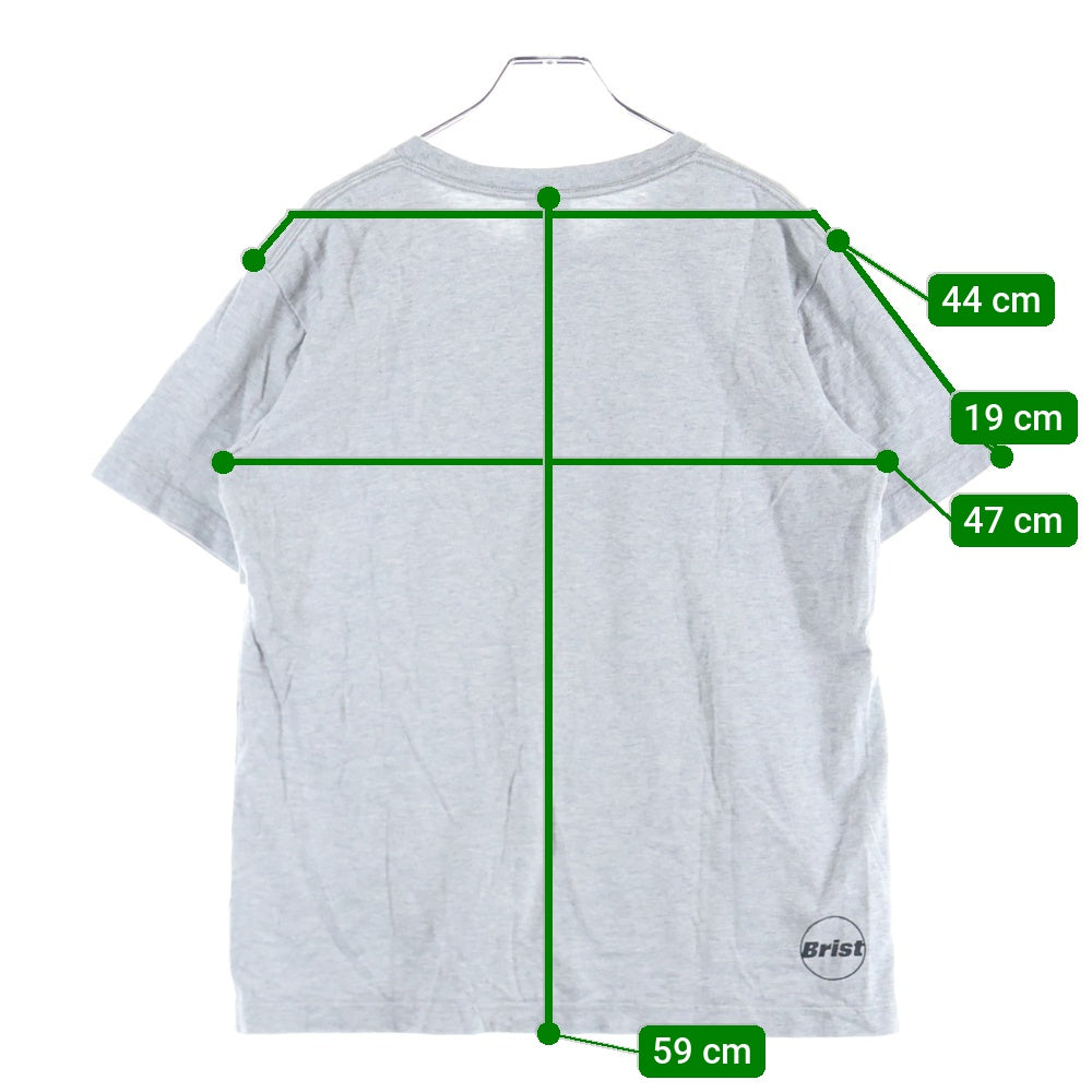 F.C.R.B./F.C.Real Bristol/FCRB(エフシーアールビー/エフシーレアルブリストル) ×NIKE ナイキ ロゴプリントTシャツ 半袖カットソー グレー 389769