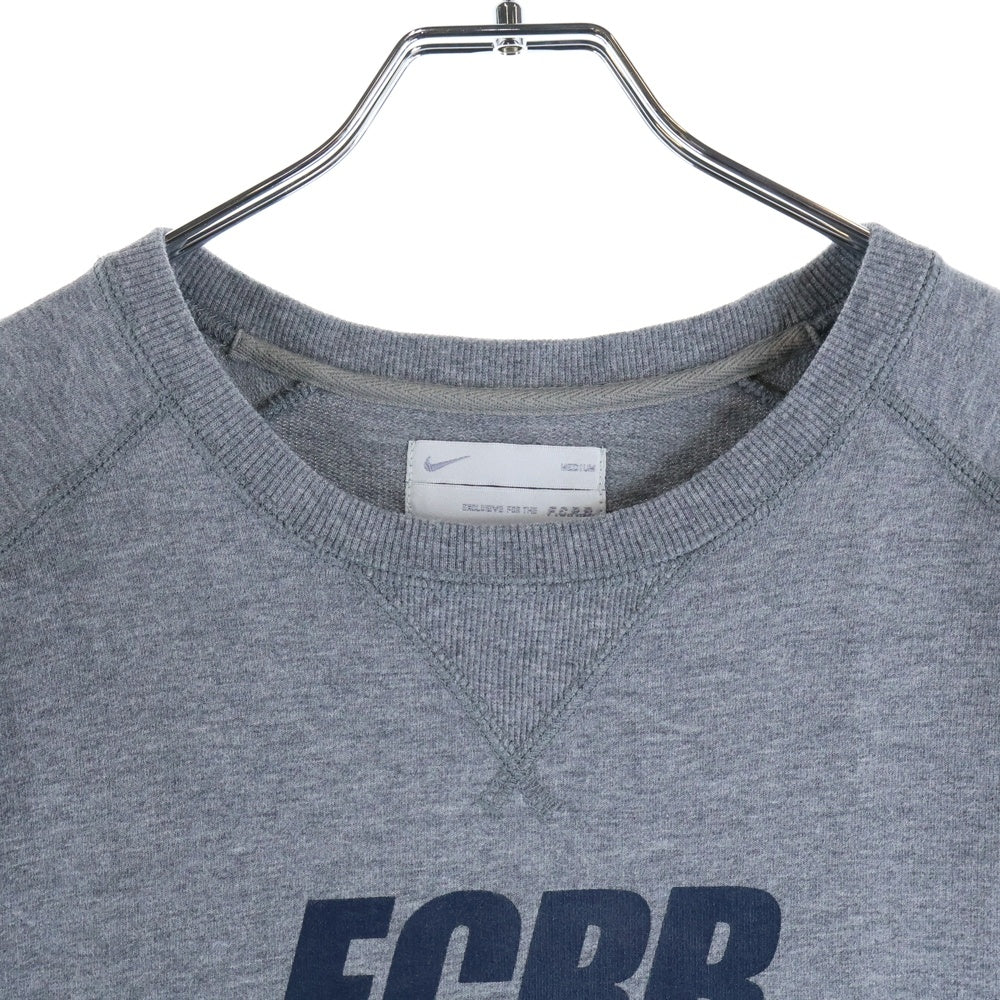 F.C.R.B./F.C.Real Bristol/FCRB(エフシーアールビー/エフシーレアルブリストル) ×NIKE ナイキ ロゴプリント 半袖カットソー ラグランTシャツ グレー 396331-091