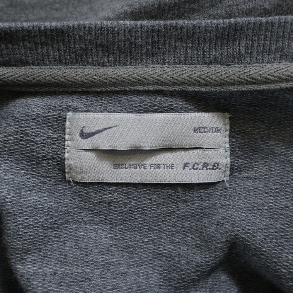 F.C.R.B./F.C.Real Bristol/FCRB(エフシーアールビー/エフシーレアルブリストル) ×NIKE ナイキ ロゴプリント 半袖カットソー ラグランTシャツ グレー 396331-091