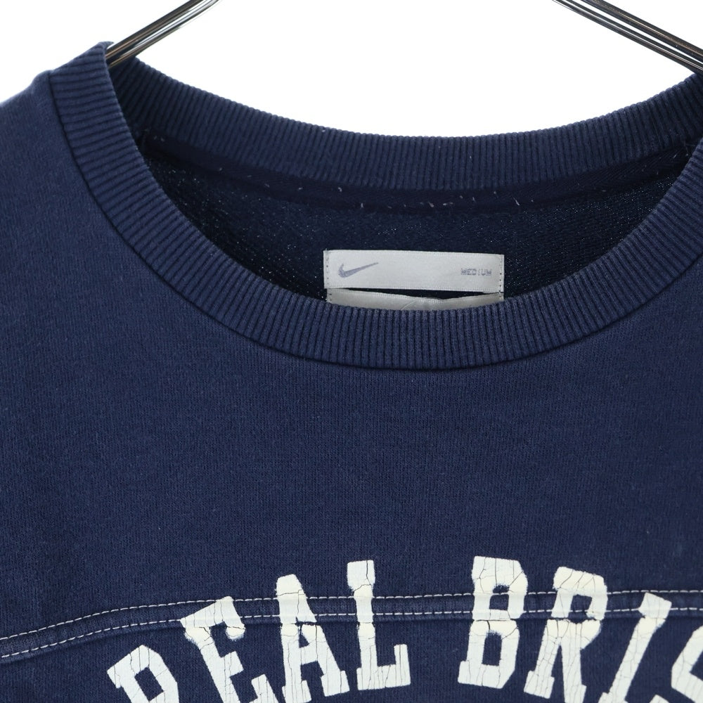 F.C.R.B./F.C.Real Bristol/FCRB(エフシーアールビー/エフシーレアルブリストル) カレッジロゴプリント 半袖スウェットトレーナー ネイビー 319027