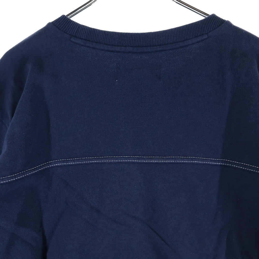 F.C.R.B./F.C.Real Bristol/FCRB(エフシーアールビー/エフシーレアルブリストル) カレッジロゴプリント 半袖スウェットトレーナー ネイビー 319027