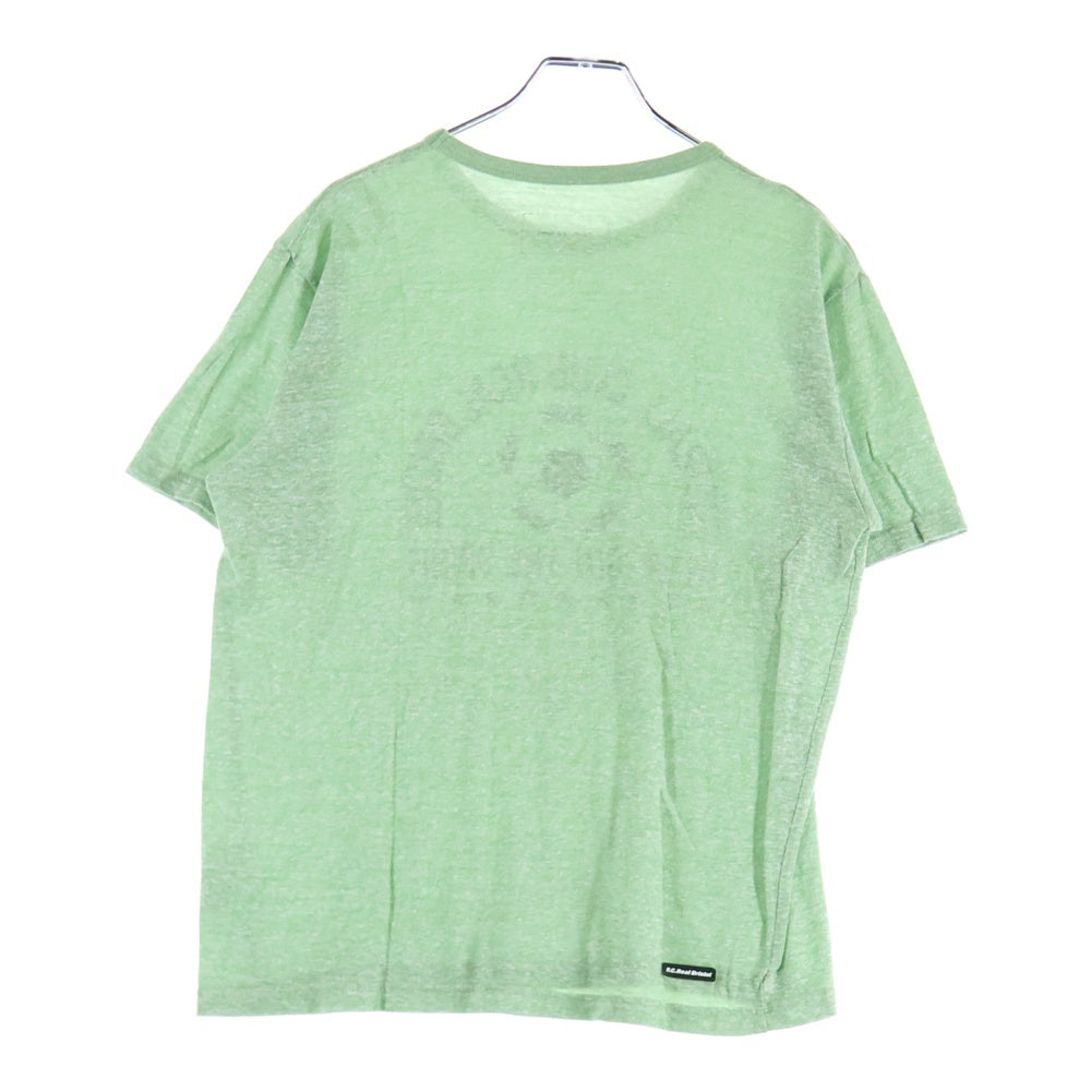 F.C.R.B./F.C.Real Bristol/FCRB(エフシーアールビー/エフシーレアルブリストル) フットボールプリント 半袖カットソー クルーネック プリントTシャツ グリーン FCRB-130014