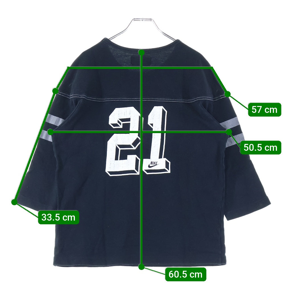 F.C.R.B./F.C.Real Bristol/FCRB(エフシーアールビー/エフシーレアルブリストル) ロゴプリント ラグラン ロングスリーブカットソー 七分丈 Tシャツ ブラック 362581