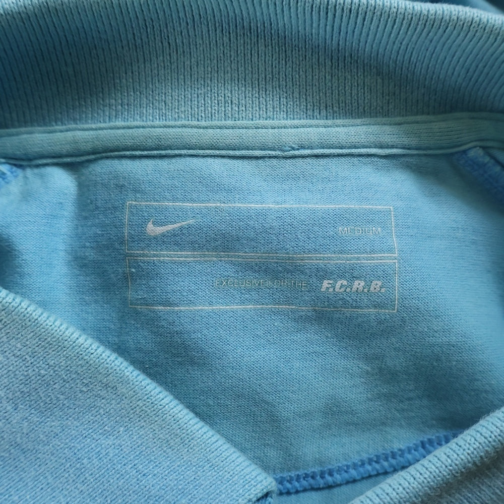 F.C.R.B./F.C.Real Bristol/FCRB(エフシーアールビー/エフシーレアルブリストル) ×NIKE ナイキ ロゴデザイン 半袖ポロシャツ ブルー 396354