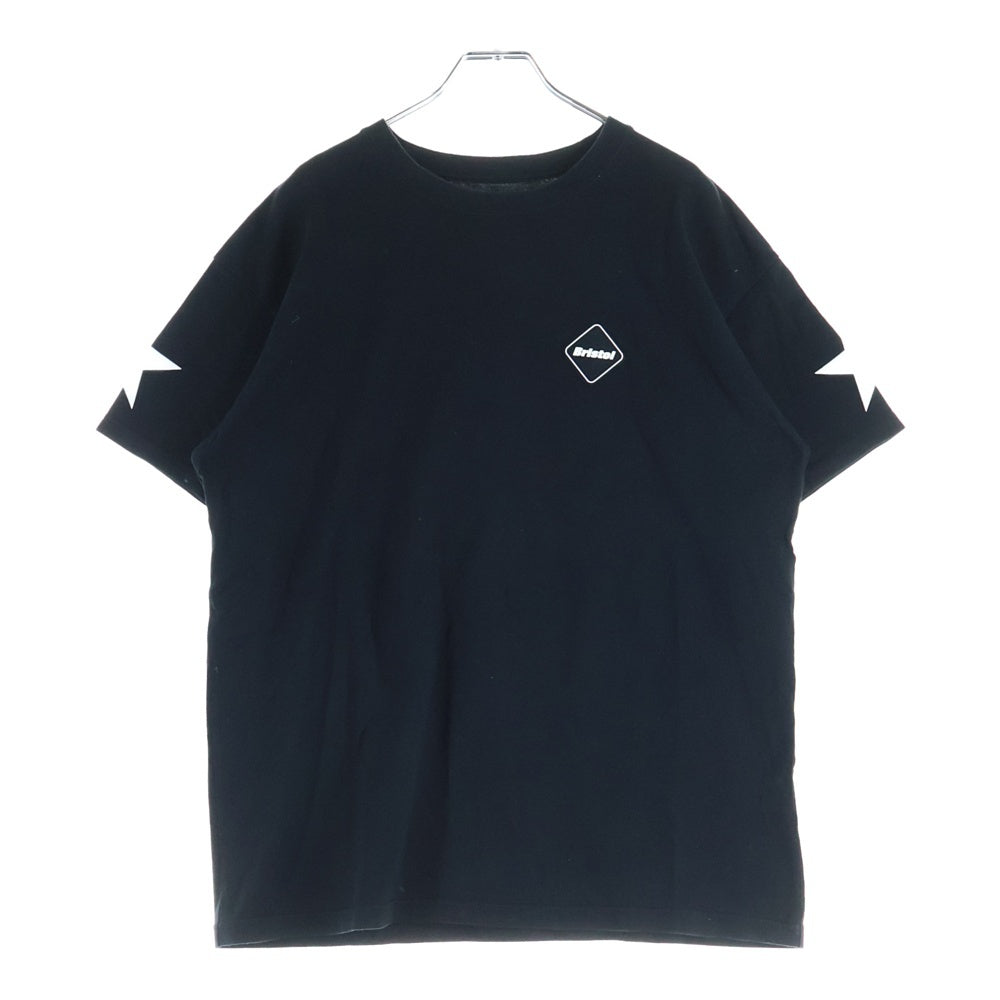 F.C.R.B./F.C.Real Bristol/FCRB(エフシーアールビー/エフシーレアルブリストル) 14AW NUMBERING TEE バックナンバリングプリントTシャツ 半袖クルーネックカットソー ブラック FCRB-145002