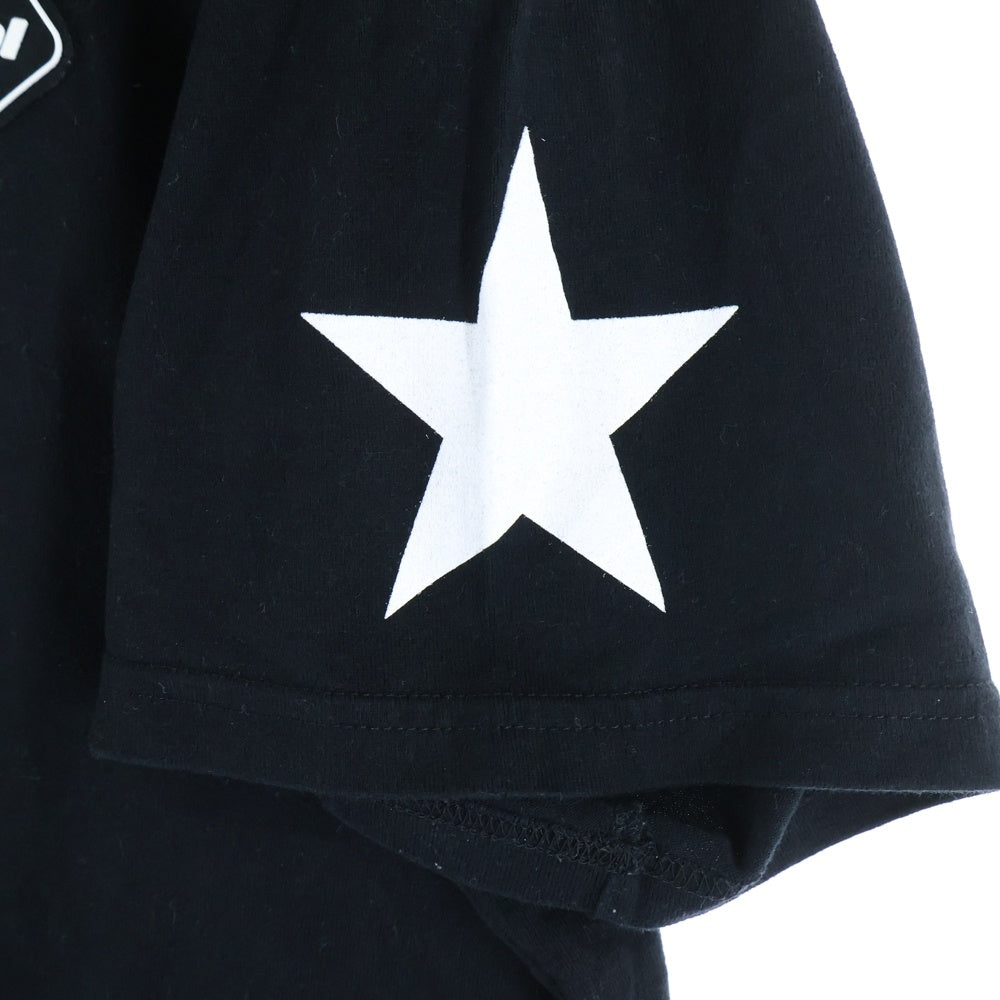 F.C.R.B./F.C.Real Bristol/FCRB(エフシーアールビー/エフシーレアルブリストル) 14AW NUMBERING TEE バックナンバリングプリントTシャツ 半袖クルーネックカットソー ブラック FCRB-145002