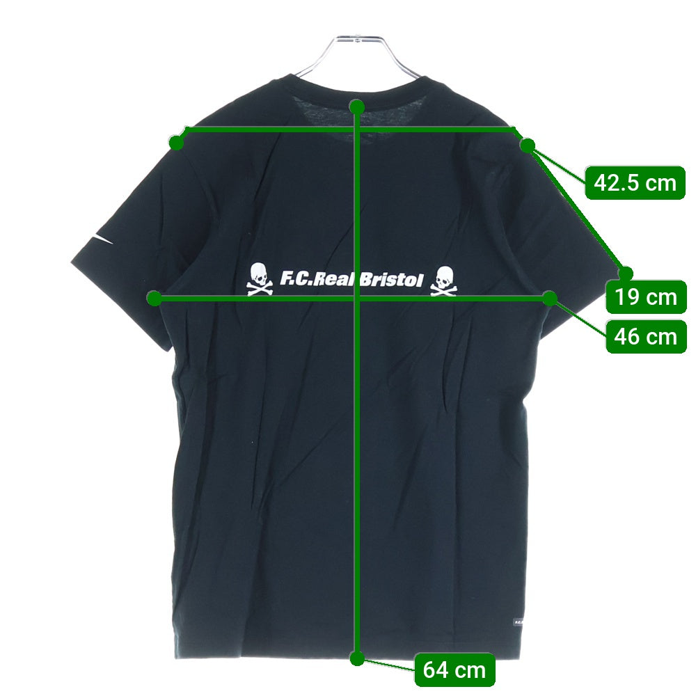 F.C.R.B./F.C.Real Bristol/FCRB(エフシーアールビー/エフシーレアルブリストル) ×NIKE ×MASTERMIND ナイキ マスターマインド フロントスカルプリント半袖Tシャツ 556083-010
