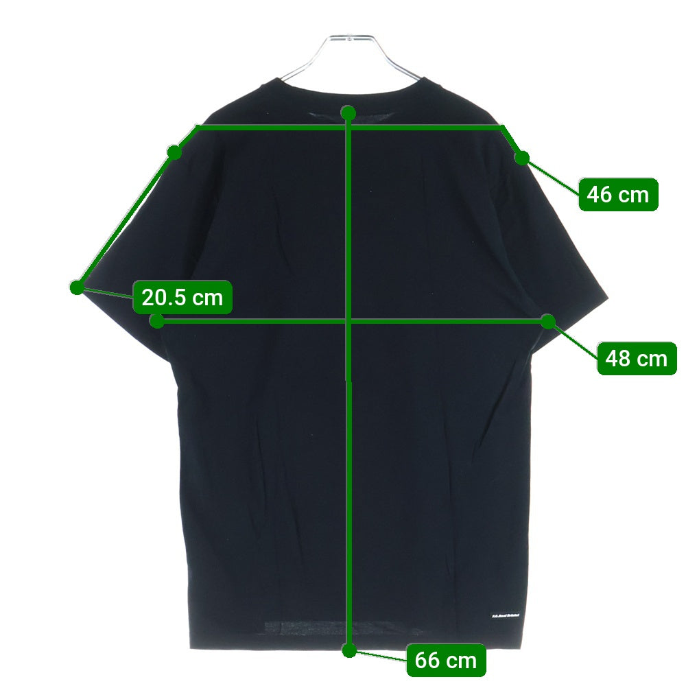 F.C.R.B./F.C.Real Bristol/FCRB(エフシーアールビー/エフシーレアルブリストル) BOX LOGO TEE ボックスロゴプリントTシャツ 半袖クルーネックカットソー ブラック FCRB-160031